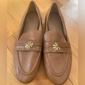 Tan Tory Burch loafers